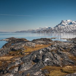 Fiordo nei dintorni di Nuuk in Groenlandia