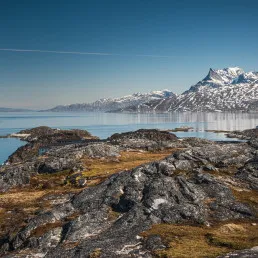 Fiordo nei dintorni di Nuuk in Groenlandia