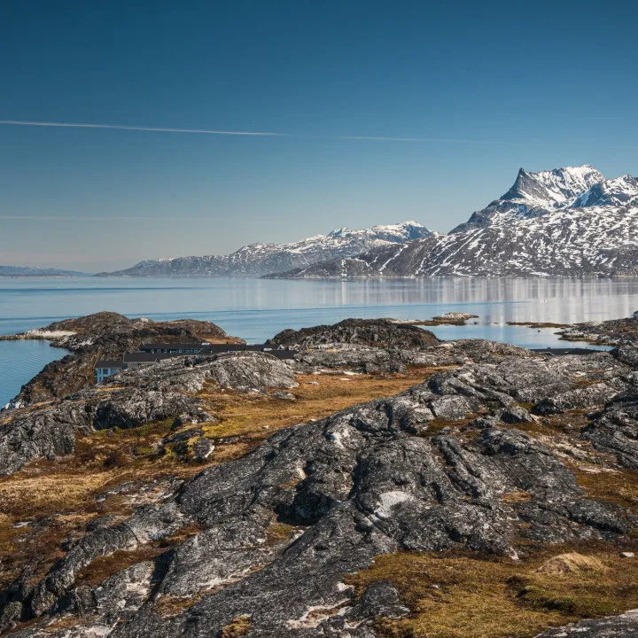 Fiordo nei dintorni di Nuuk in Groenlandia