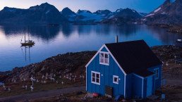 Casa sull’isola di Kulusuk in Groenlandia