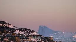 Paesaggio di Ilulissat in Groenlandia