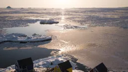 Paesaggio artico della Groenlandia settentrionale