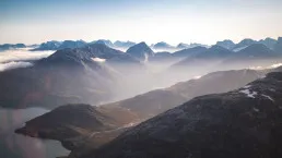 Panorama del Kobbefjord in Groenlandia